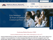 Tablet Screenshot of americanmedicalseminars.com